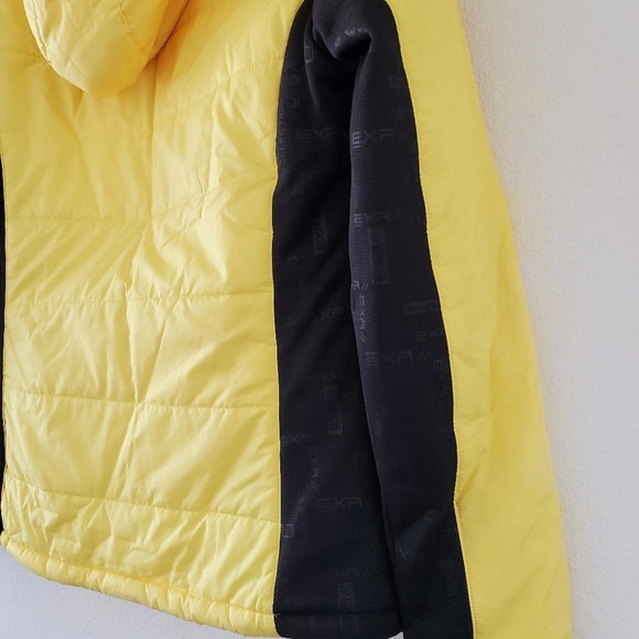 EXR Progressive Women's Yellow Hooded Jacket Size 95 (Medium) - Picture 8 of 13